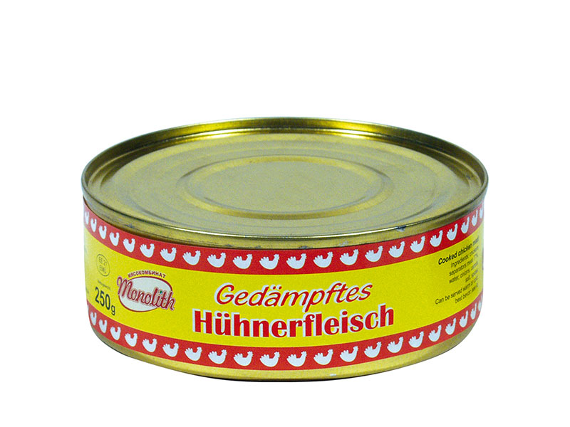 Gedämpftes Hühnerfleisch
